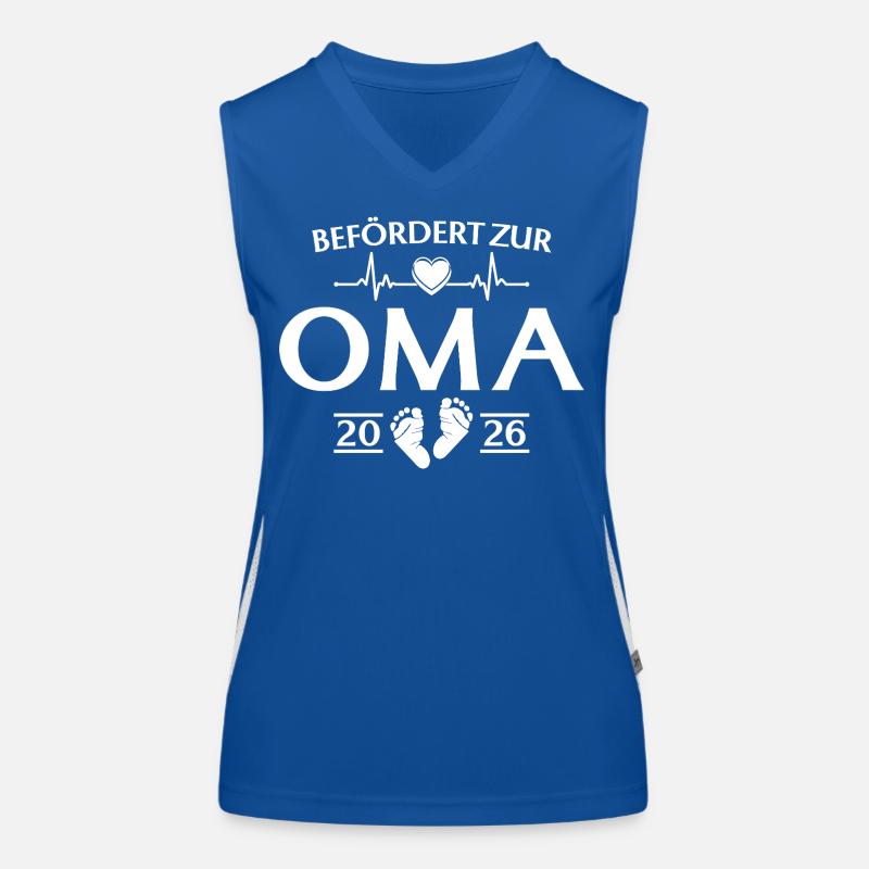 Großmutter 2026 - Befördert zur Oma Funktionelles Kontrast-Tank Top für Frauen