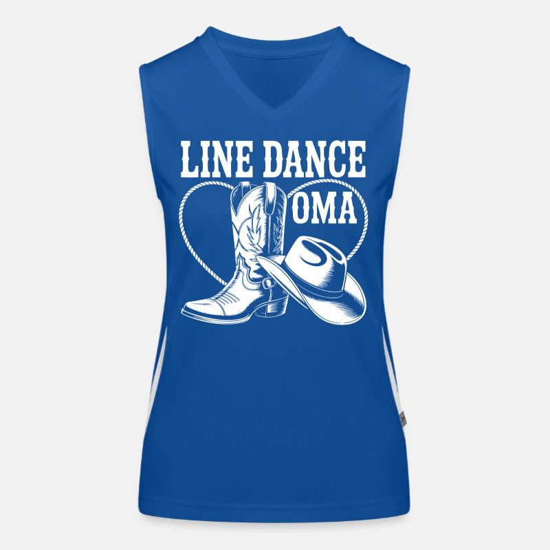 Line Dance Granny Boots Women's Functional Contrast Tank Top