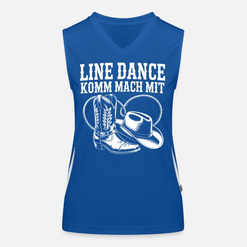 Line Dance Come join us Women's Functional Contrast Tank Top