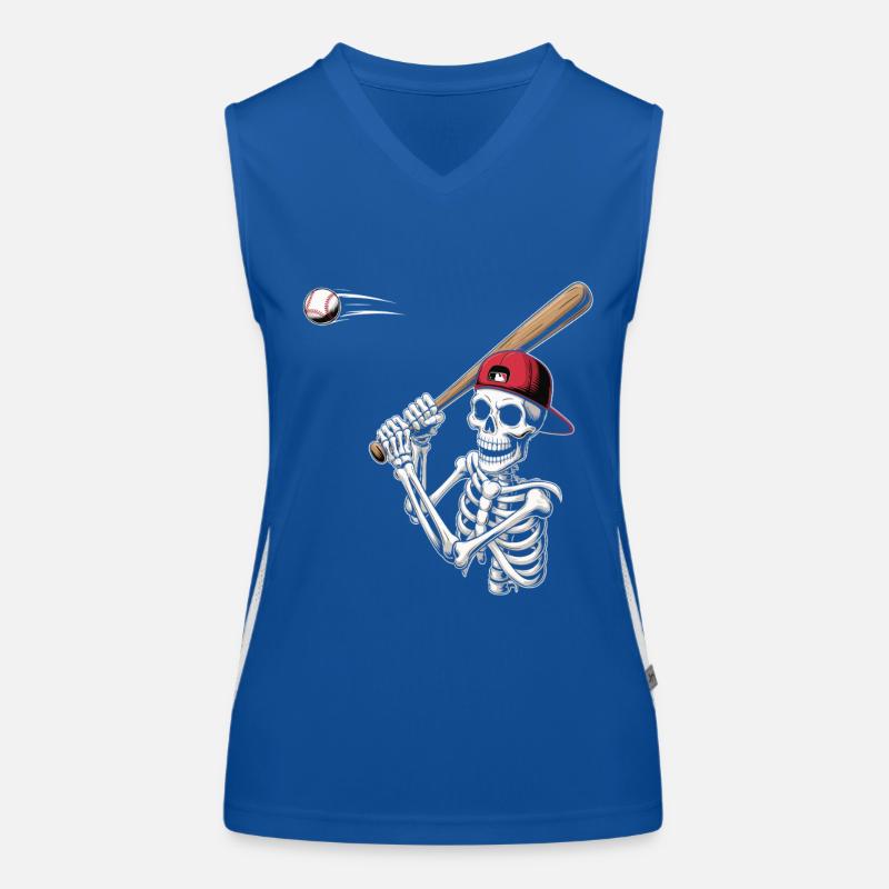 Baseball Skeleton Débardeur respirant contrasté Femme