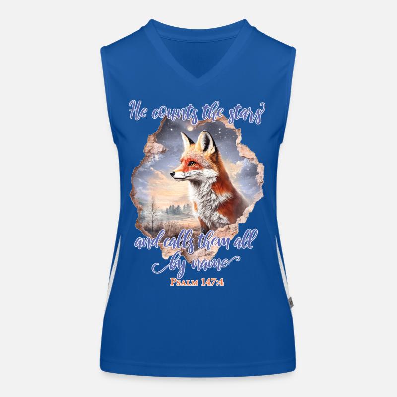 Fox Bible Verse Christian Débardeur respirant contrasté Femme