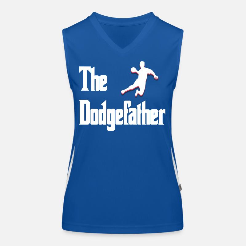 Dodgefather Silhouette Design Débardeur respirant contrasté Femme