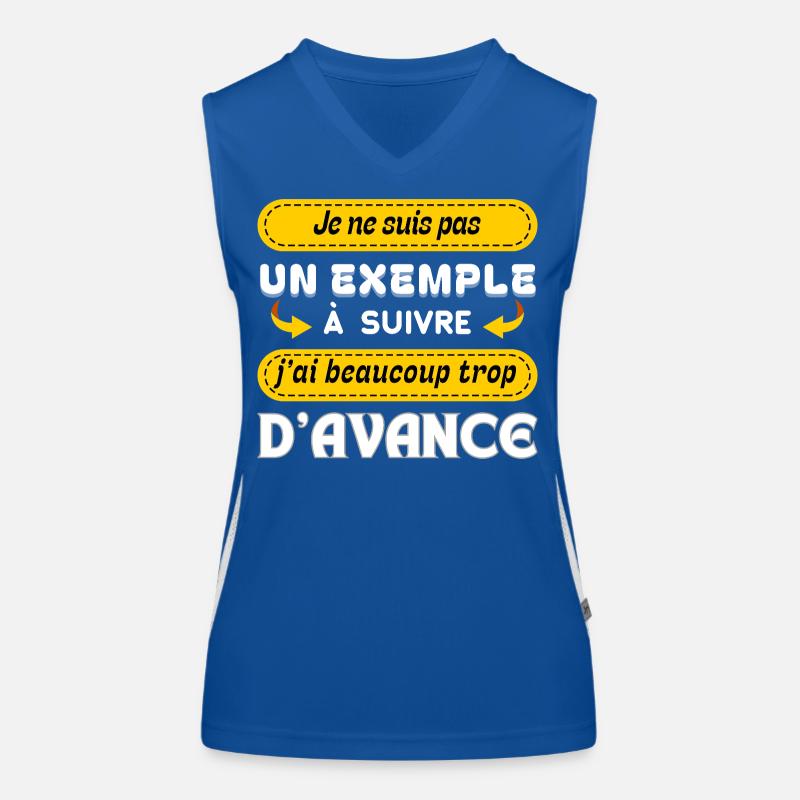 Kein Beispiel, dem man folgen sollte Funktionelles Kontrast-Tank Top für Frauen