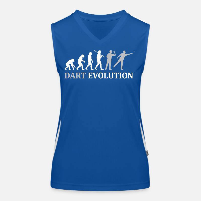 L'évolution des fléchettes – La voie vers le centre de la cible Débardeur respirant contrasté Femme
