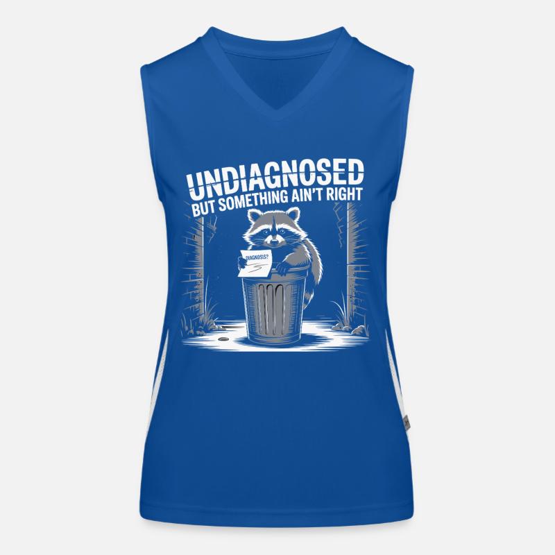 Raccoon Undiagnosed But Something Aint Right Women's Functional Contrast Tank Top
