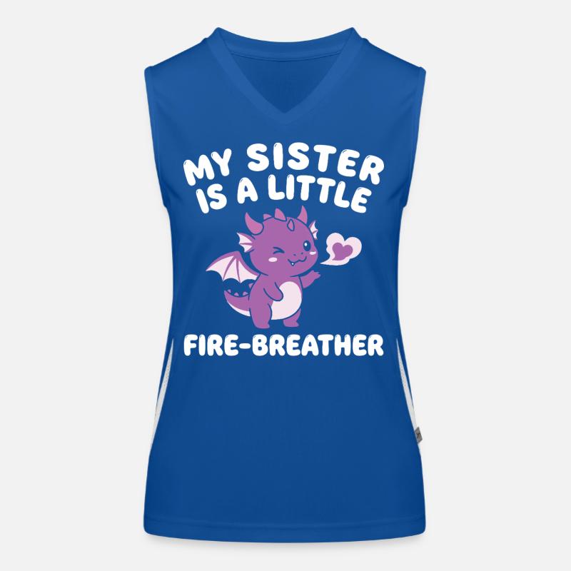 Brother Dragon Cute Sibling Women's Functional Contrast Tank Top
