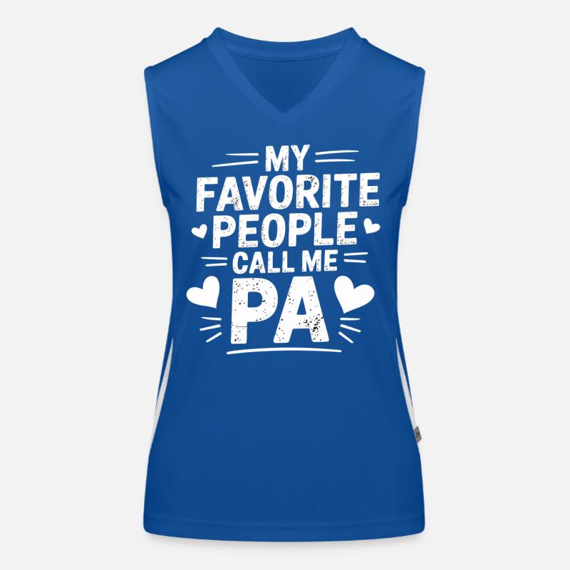 My favorite person calls me daddy Women's Functional Contrast Tank Top