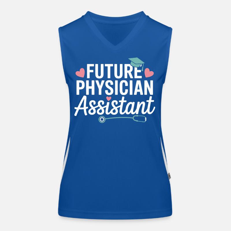 Futur style d’assistant médical Débardeur respirant contrasté Femme