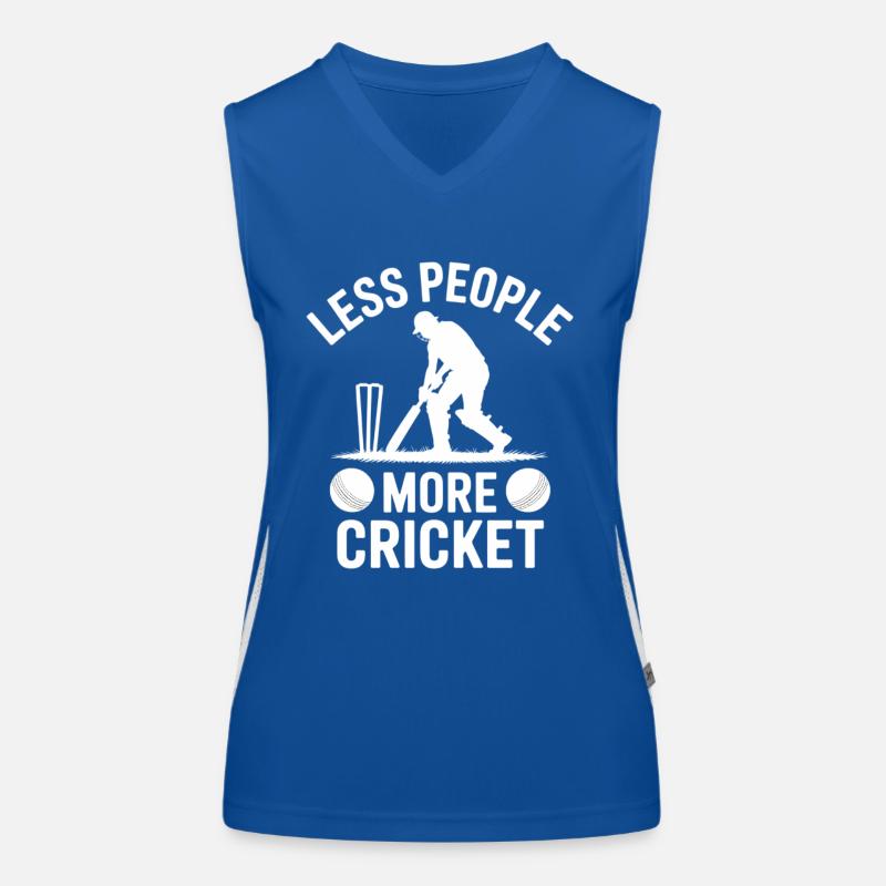 Funny Cricket Saying Vintage Cricket Game Women's Functional Contrast Tank Top