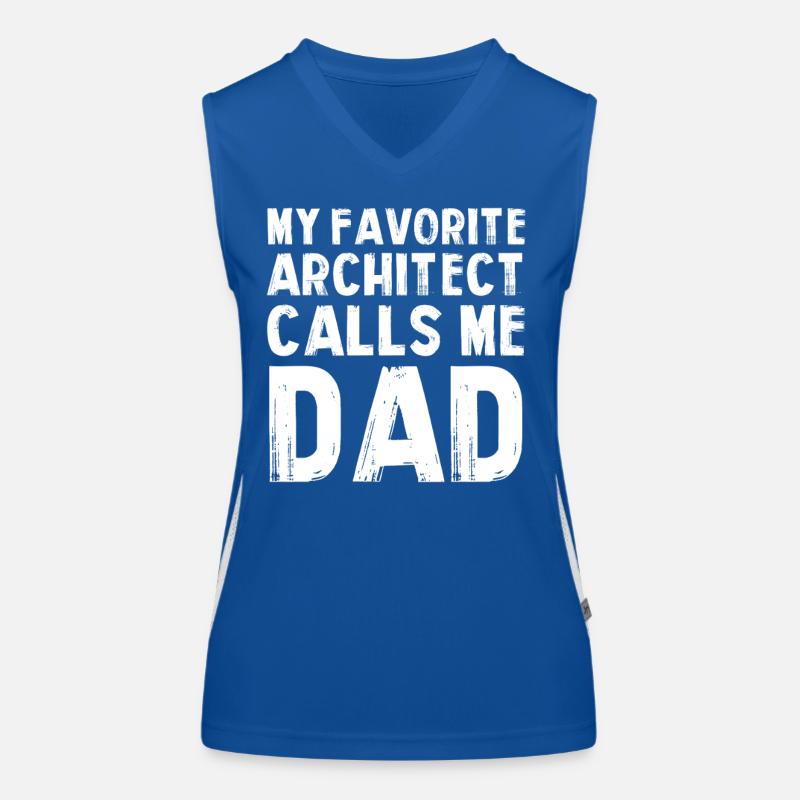 Mon architecte préféré est papa Débardeur respirant contrasté Femme