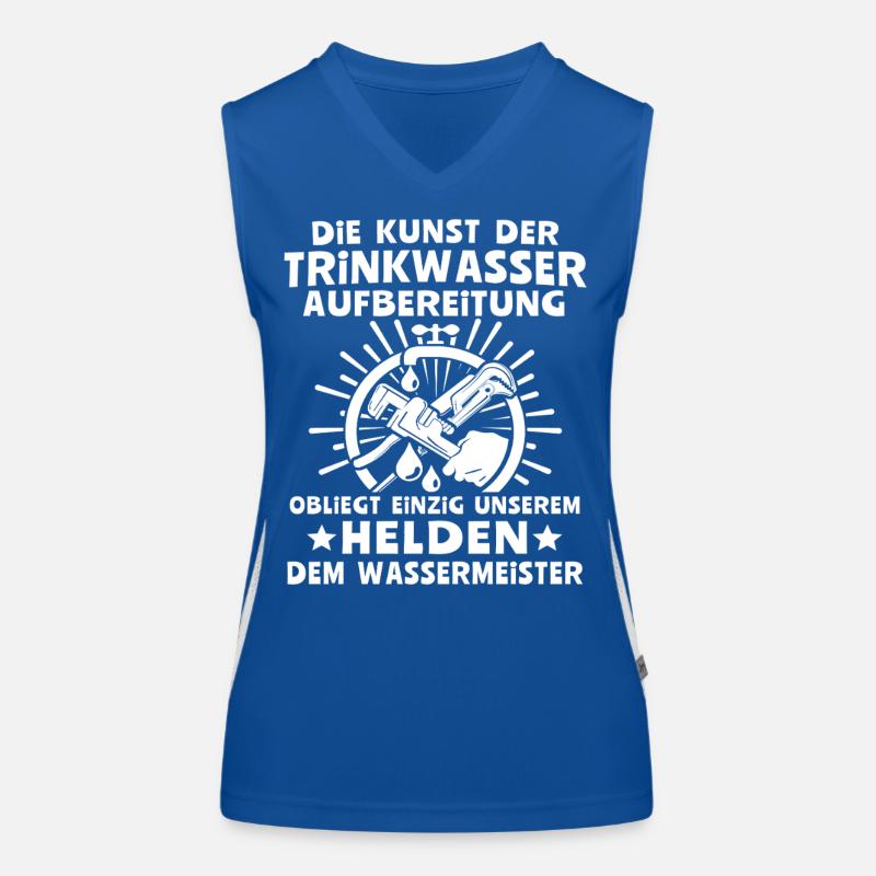Water Master Water Supply Technician Women's Functional Contrast Tank Top