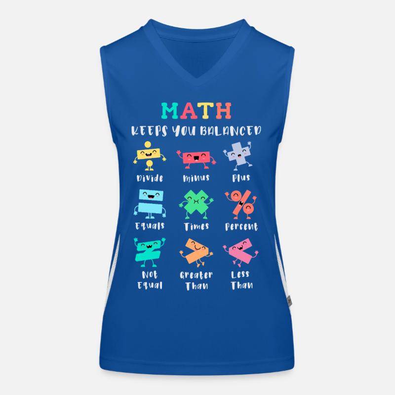 Math keeps you balanced Women's Functional Contrast Tank Top
