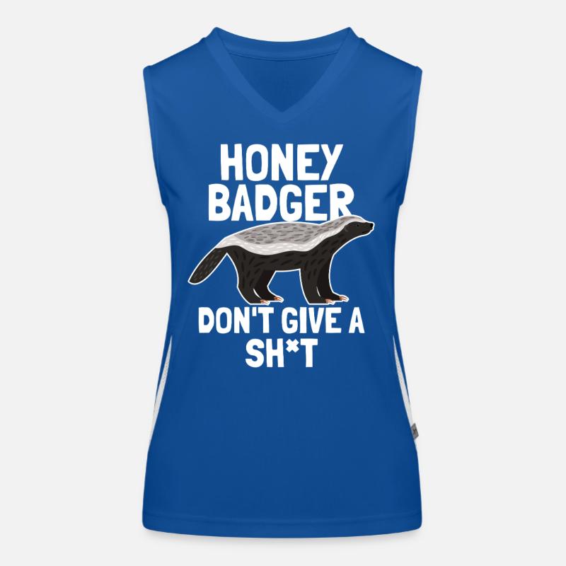 Honey Badger Give A Shit Women's Functional Contrast Tank Top