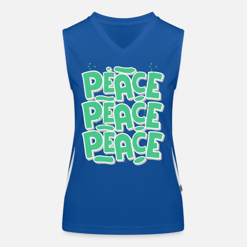 Peace Funktionelles Kontrast-Tank Top für Frauen