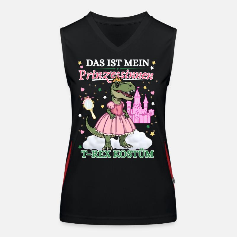 Costume de princesse dinosaure Carnaval Carnaval Débardeur respirant contrasté Femme