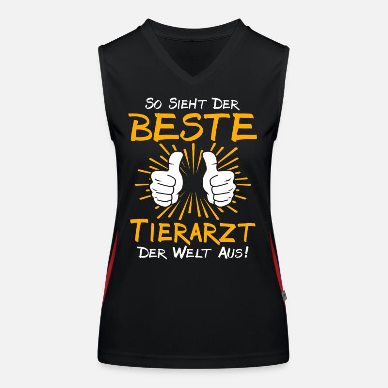 Tierarzt Geschenkidee Funktionelles Kontrast-Tank Top für Frauen