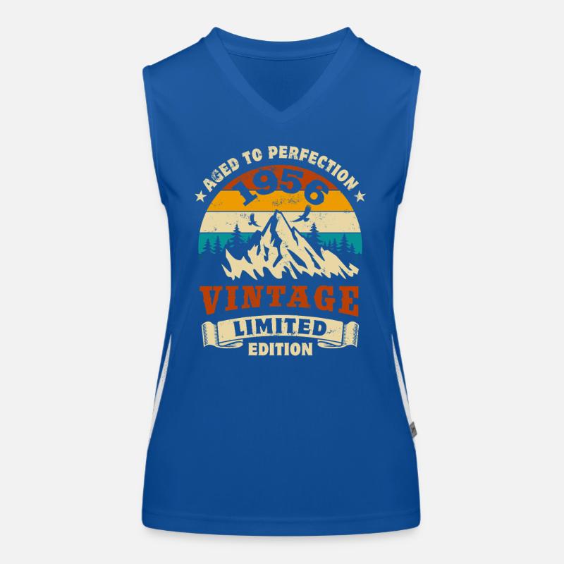 Limited Edition 1956 Geburtstag Geschenk Funktionelles Kontrast-Tank Top für Frauen