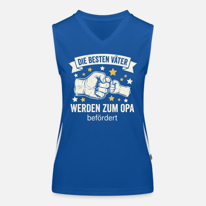 Die Besten Väter Werden Zum Opa Befördert I Geburt Funktionelles Kontrast-Tank Top für Frauen