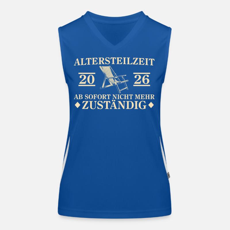 Retraite partielle 2026 Plus responsable Retraite anticipée Débardeur respirant contrasté Femme