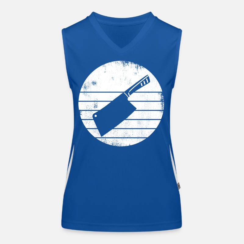 Hackmesser Funktionelles Kontrast-Tank Top für Frauen
