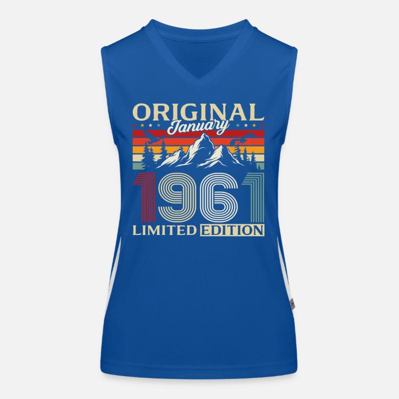 65e anniversaire Original janvier 1961 Débardeur respirant contrasté Femme
