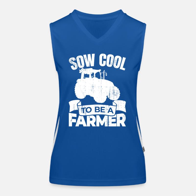 So Cool ein Bauer zu sein Funktionelles Kontrast-Tank Top für Frauen