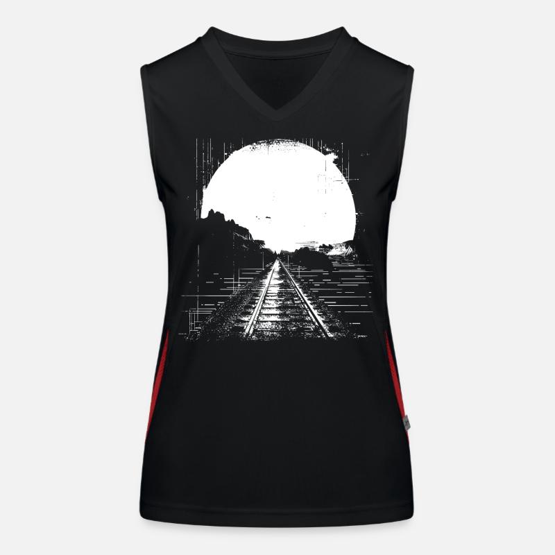 Railway Drawing Women's Functional Contrast Tank Top