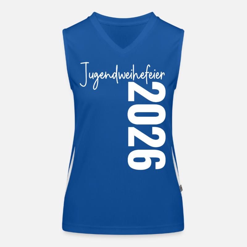 Cérémonie de consécration de la jeunesse 2026 Débardeur respirant contrasté Femme