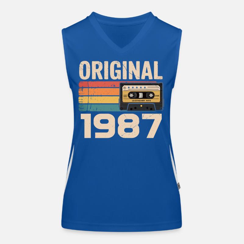 Originales 1987er Retro-Jubiläum Funktionelles Kontrast-Tank Top für Frauen