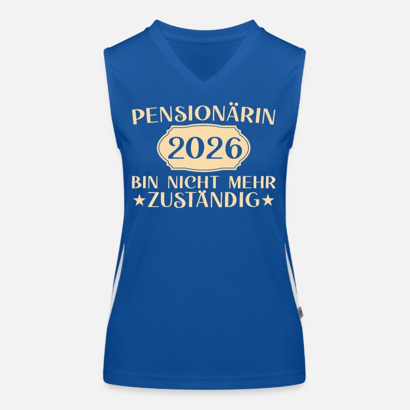 Retraité 2026 Non responsable Débardeur respirant contrasté Femme