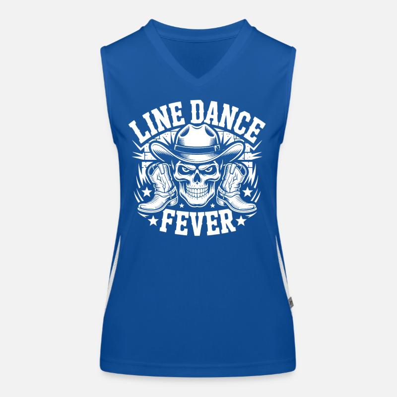 Line Dance Forever Skull Women's Functional Contrast Tank Top