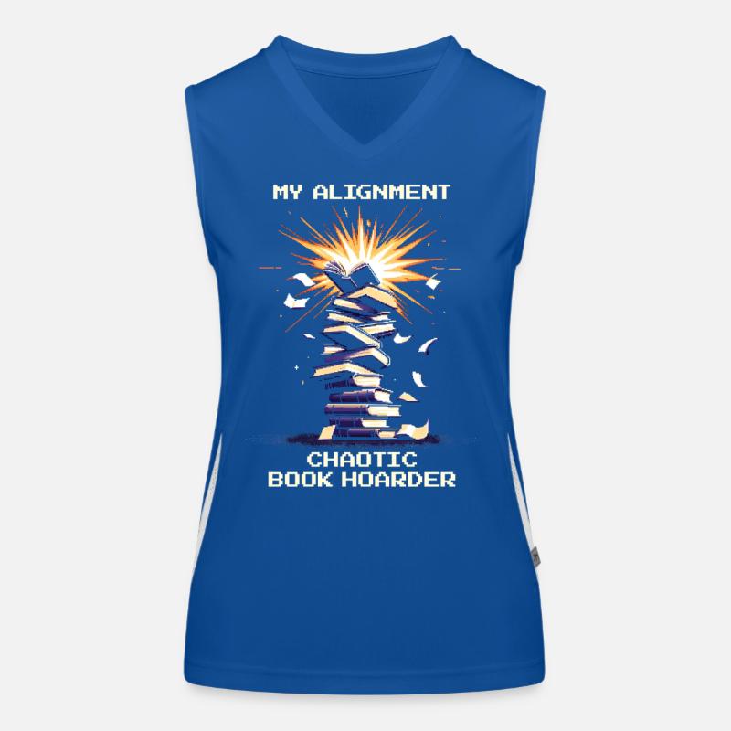Chaotic Book Hoard | Collecting Books Reading Women's Functional Contrast Tank Top