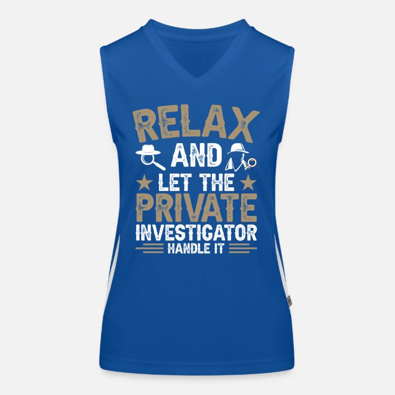 Privatdetektiv-Uniform-Kostüm Funktionelles Kontrast-Tank Top für Frauen