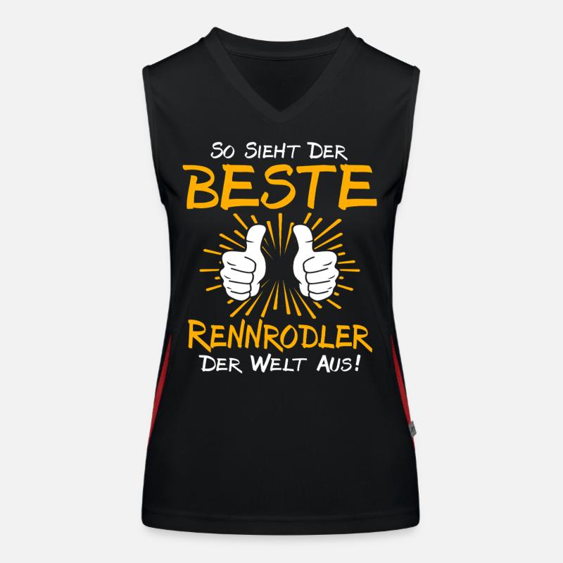 Luge Gift Idea Women's Functional Contrast Tank Top