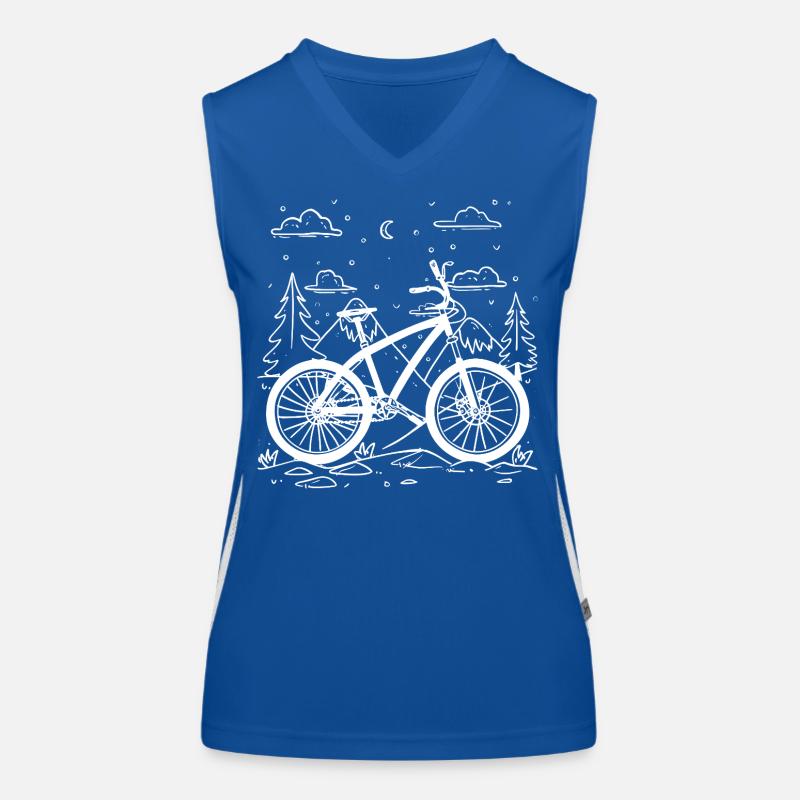 Cycliste de dessin animé Débardeur respirant contrasté Femme
