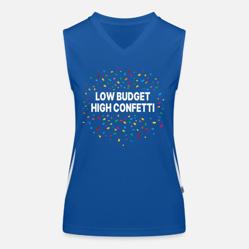 Low Budget Costume High Confetti Carnival Women's Functional Contrast Tank Top