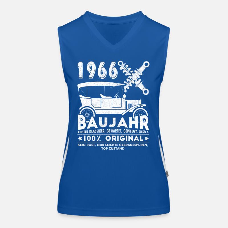 Cadeau vintage 1966 60e anniversaire 60 ans Débardeur respirant contrasté Femme