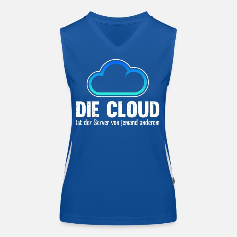 Coder THE CLOUD IS SOMEONE ELSE'S SERVER Women's Functional Contrast Tank Top