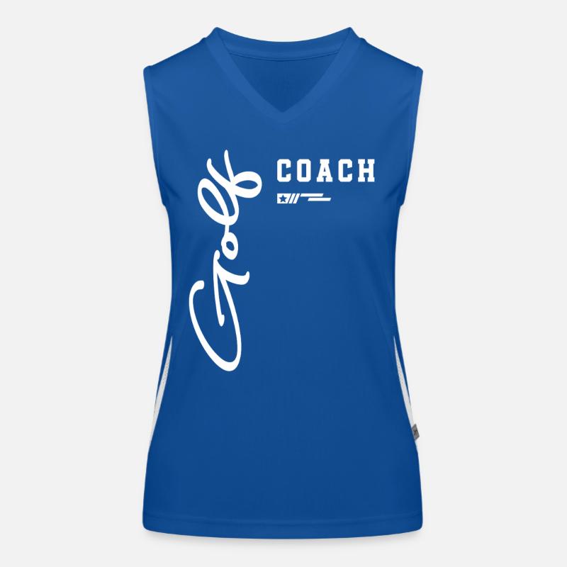 Golf Coach Classic Course Design for Instructors Women's Functional Contrast Tank Top
