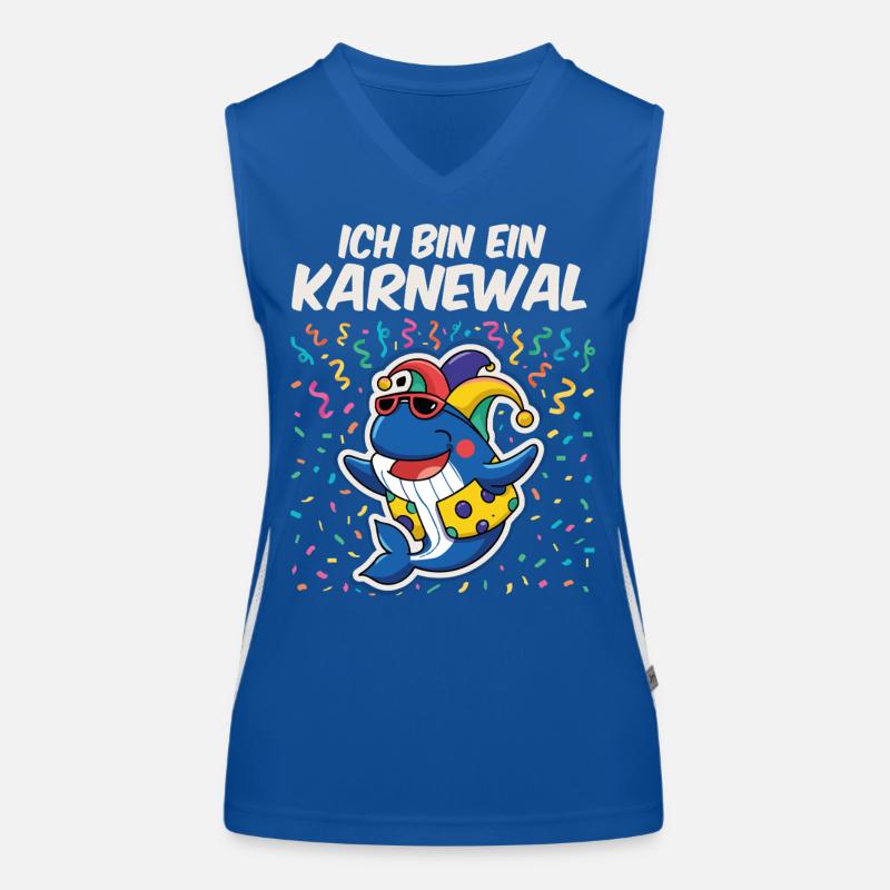 Ich bin ein Karneval Funktionelles Kontrast-Tank Top für Frauen