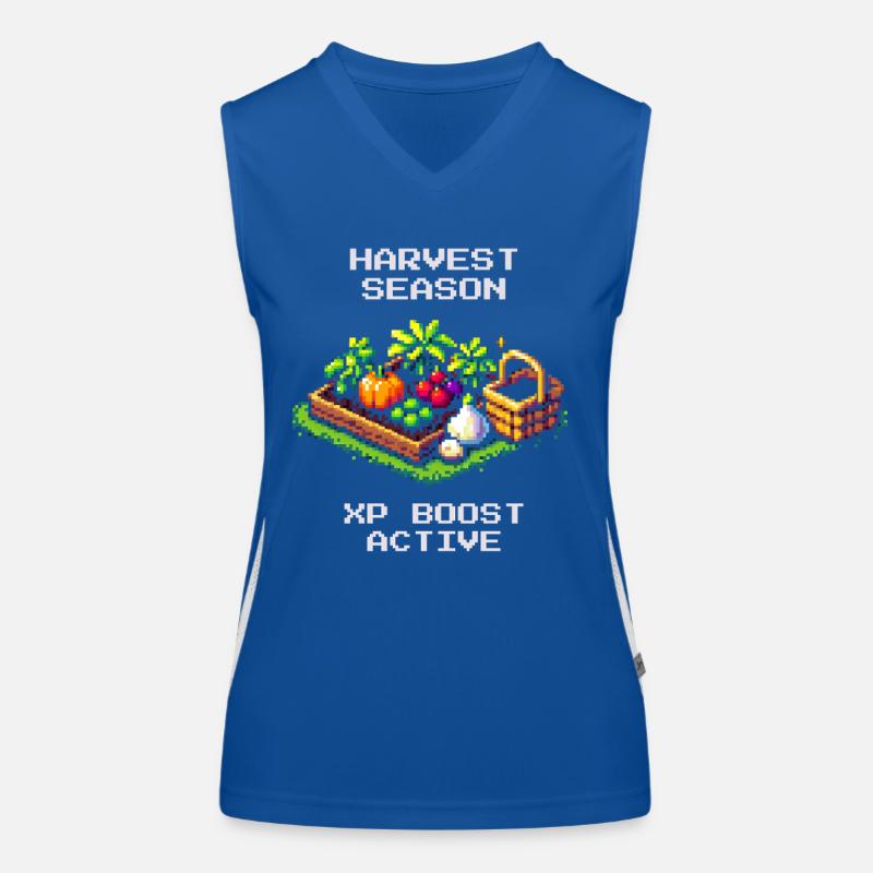 Erntezeit Bonus aktiv | Ernte & Selbstversorgung Funktionelles Kontrast-Tank Top für Frauen