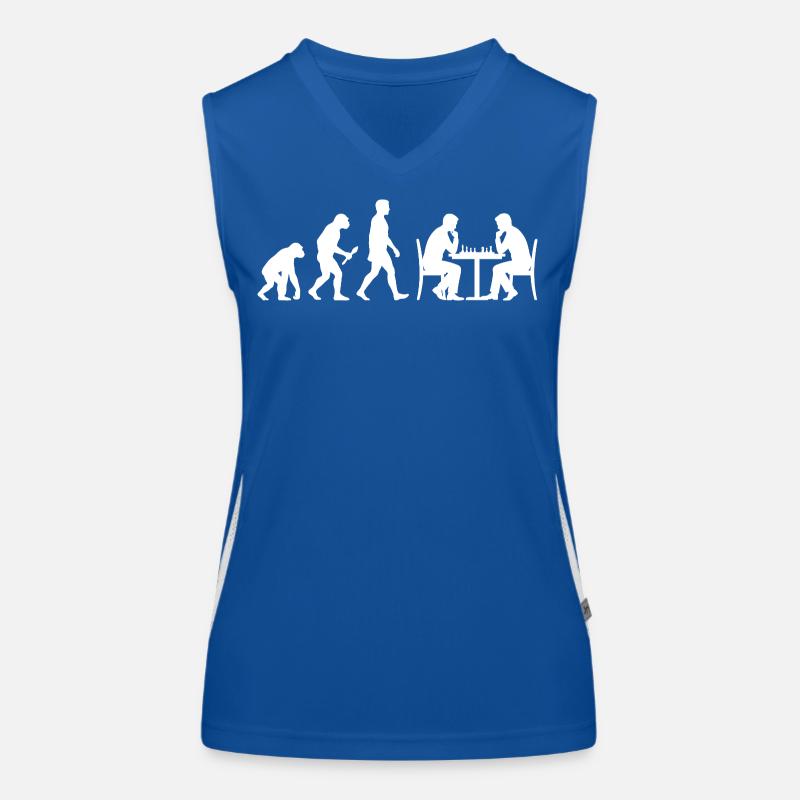 Chess Evolution – Der Weg zum Großmeister Funktionelles Kontrast-Tank Top für Frauen