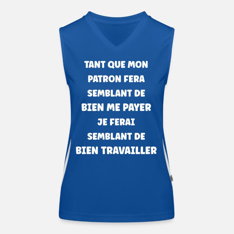 Semblant de travailler Débardeur respirant contrasté Femme