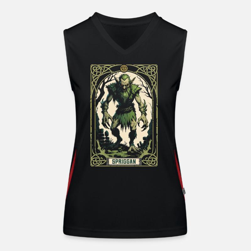 Spriggan Mythological Creatures Women's Functional Contrast Tank Top