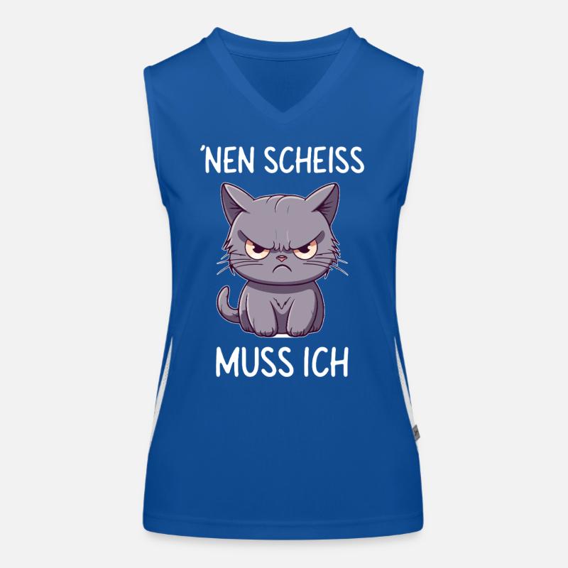 Nen Scheiss Muss Ich Funktionelles Kontrast-Tank Top für Frauen