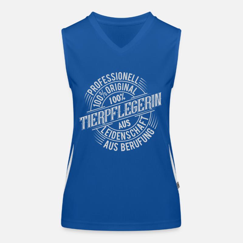 Tierpflegerin Funktionelles Kontrast-Tank Top für Frauen
