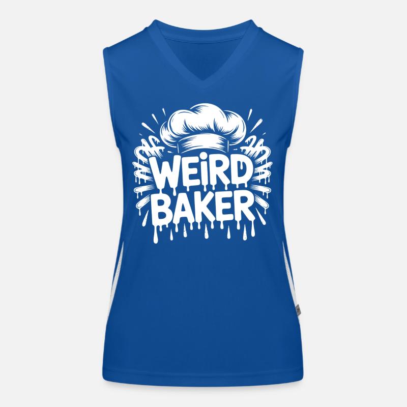 Weird Baker Funktionelles Kontrast-Tank Top für Frauen
