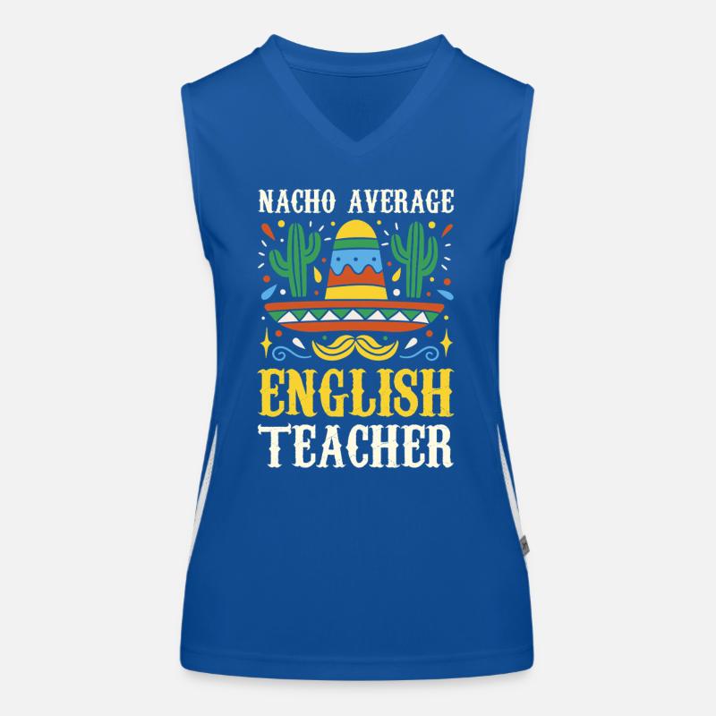 Nacho Professeur d’anglais moyen Débardeur respirant contrasté Femme