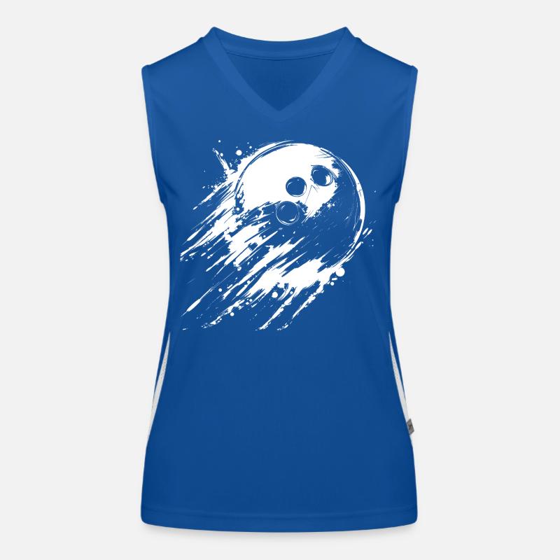 bowling ball Women's Functional Contrast Tank Top