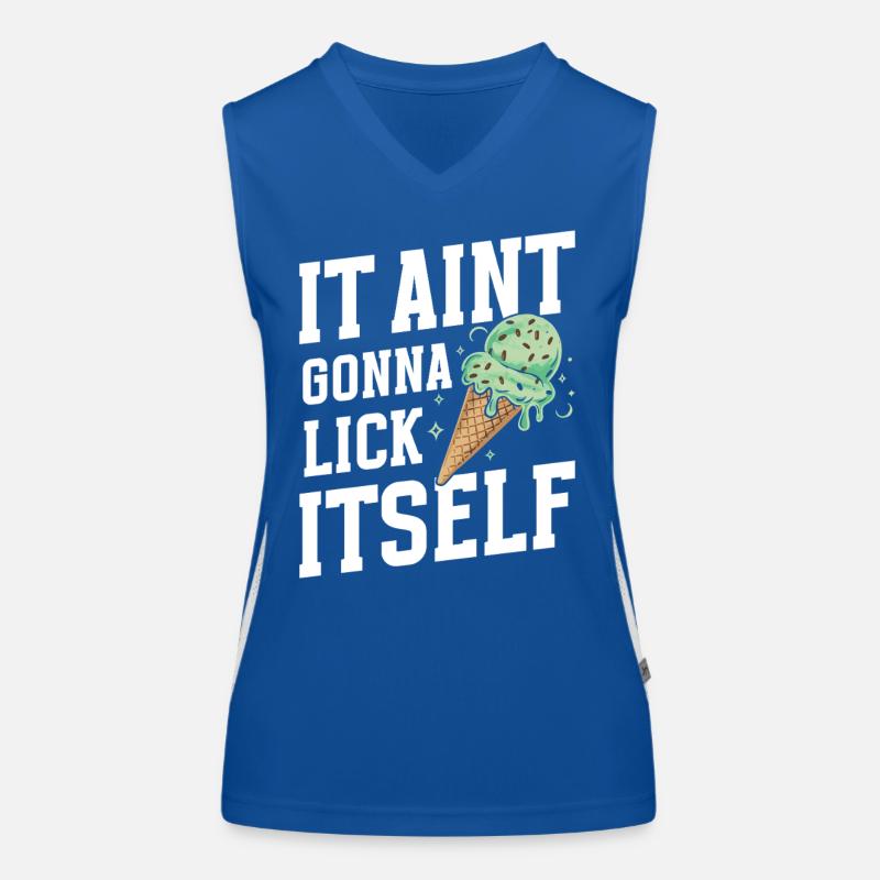  Mint Chocolate Chip Waffle Cone Dessert Italian Women's Functional Contrast Tank Top